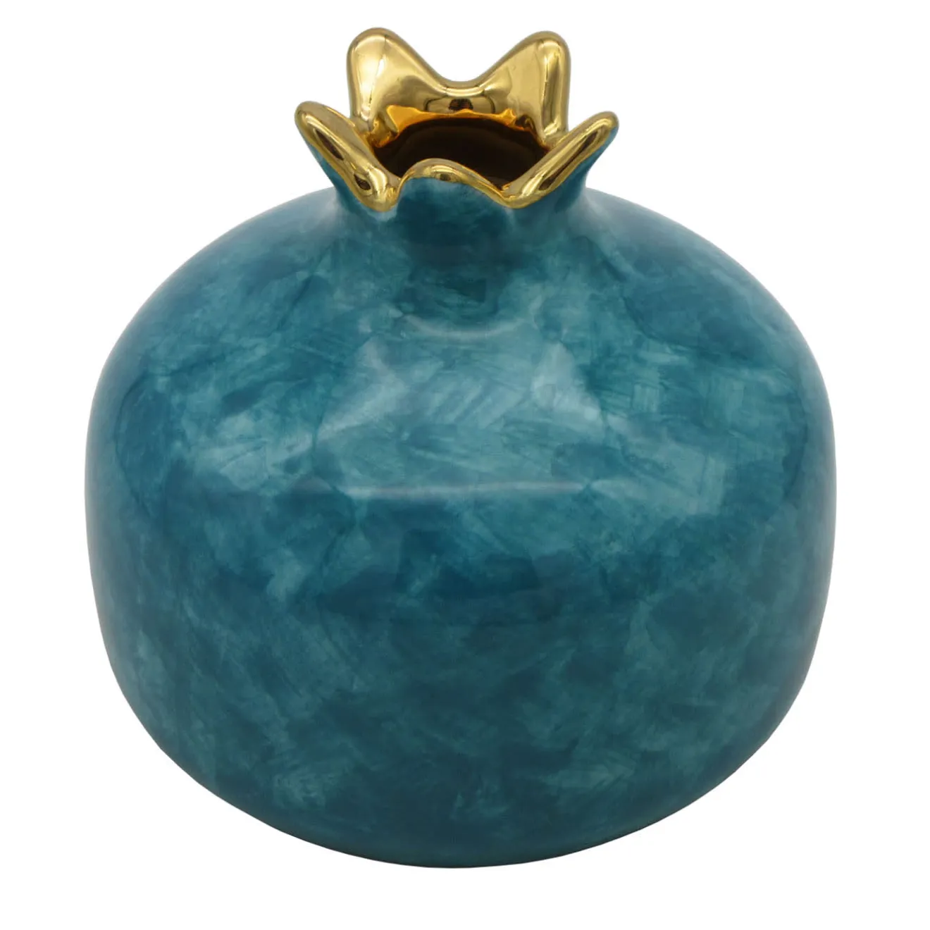 Sambuco Melograno piccolo in ceramica blu
