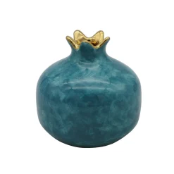 Sambuco Melograno piccolo in ceramica blu