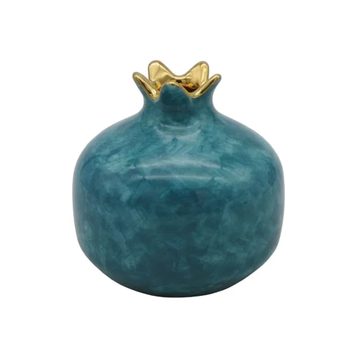 Sambuco Melograno piccolo in ceramica blu
