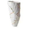 Fos Ceramiche Meltemi Vaso con crepe d'oro