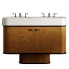 Devon&Devon Mobile Portalavabo Liberty Ceramic in Ceramica e Radica di Noce