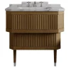 Devon&Devon Mobile Portalavabo Metropolitan Essence in Marmo di Carrara e Legno di Rovere