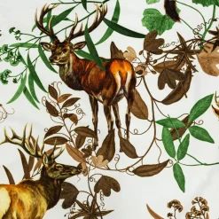 Grand Tour by Vito Nesta Mont Blanc Plaid in velluto con rami e animali del bosco