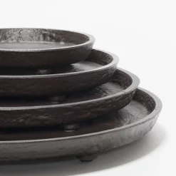 Giobagnara Monza Imperfect Bronze Vassoio rotondo grande per valet
