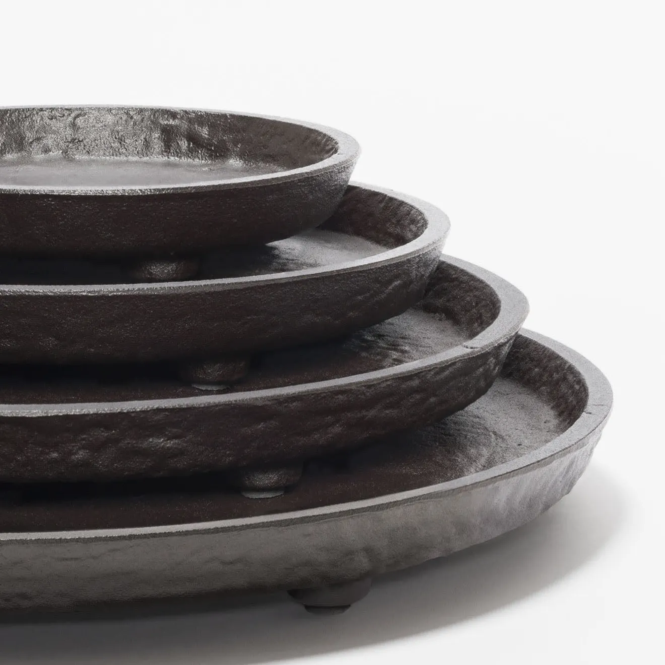 Giobagnara Monza Imperfect Bronze Vassoio rotondo grande per valet