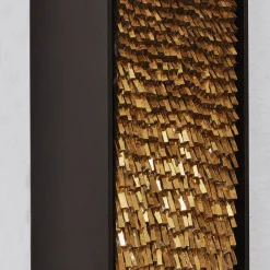 CaCO3 Studio Movimento N221 N222 N223 Set Di 3 Pannelli Decorativi In Vetro Oro