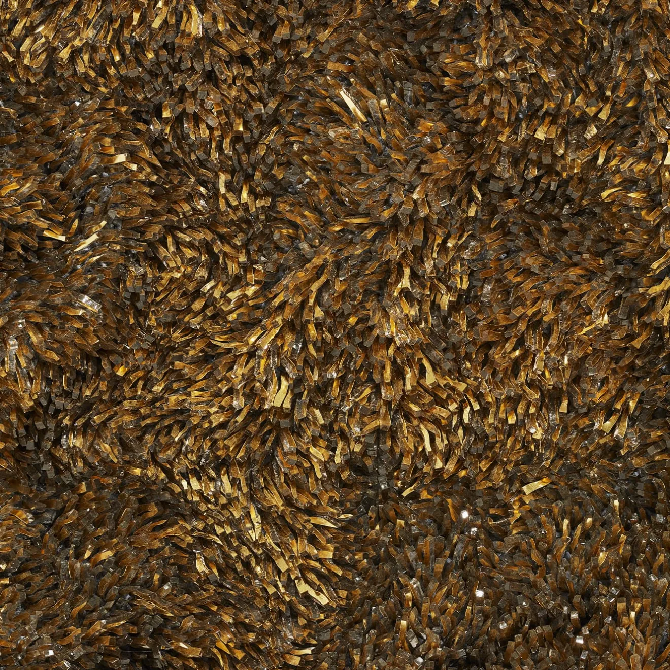 CaCO3 Studio Movimento N255 Pannello Decorativo In Vetro Oro