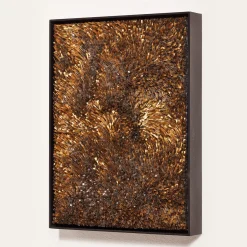 CaCO3 Studio Movimento n253 Pannello decorativo in vetro oro