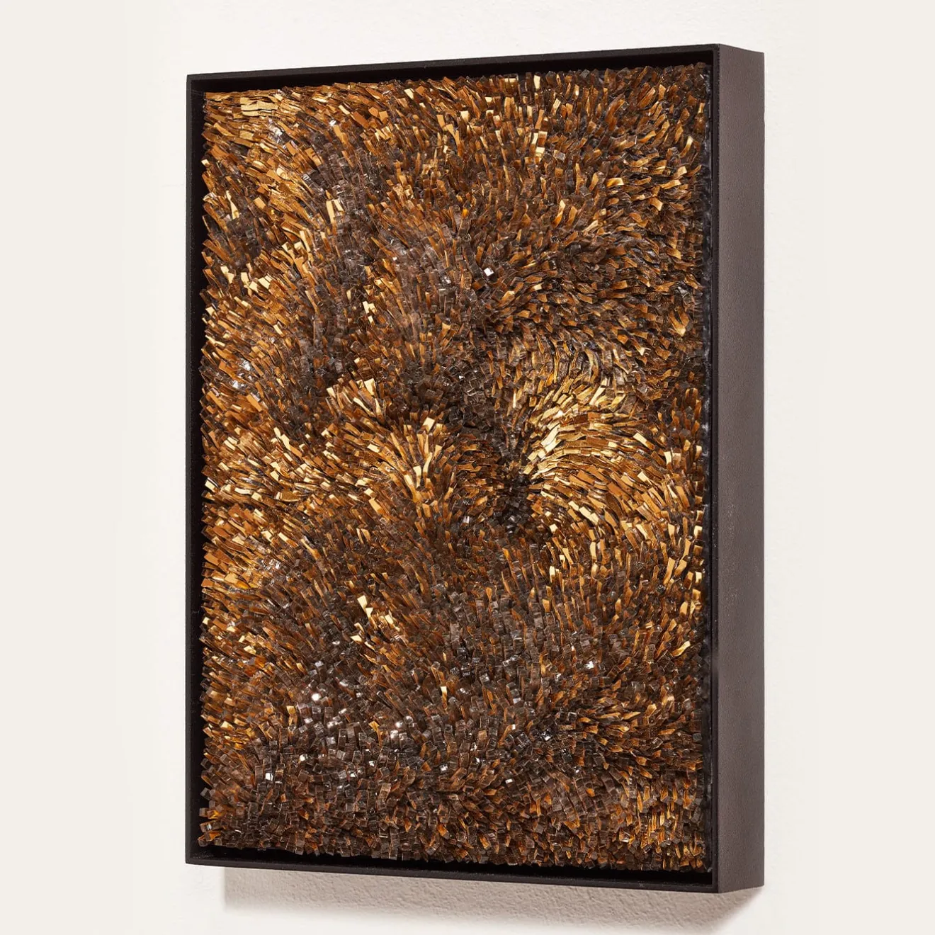 CaCO3 Studio Movimento n253 Pannello decorativo in vetro oro