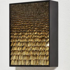 CaCO3 Studio Movimento N256 Pannello Decorativo In Vetro Oro