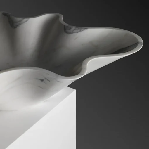 Kreoo Nabhi Collection Lavabo Bowl N.1 in Calacatta Carrara