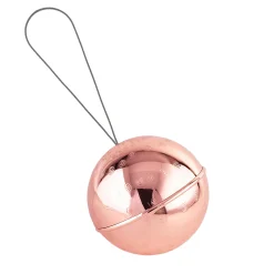Zanetto Ornamento magico a forma di palla di Natale rosa - Set di 2