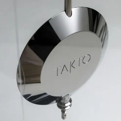 Teckell Orologio Takto Adagio 03 in marmo bianco e vetro