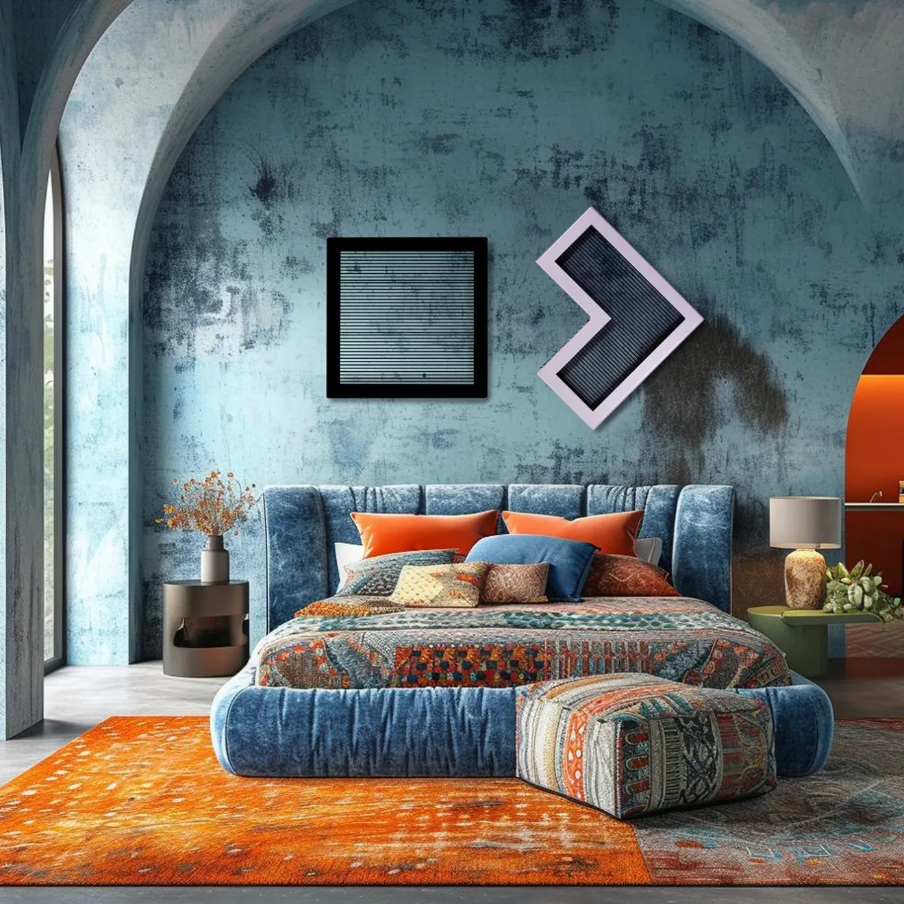 Chendù ORU Collection Essential Argento Grigio Angolo Decorazione da parete