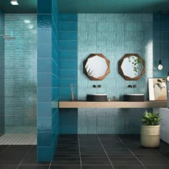 Cerasarda Ot Palau Oceano Blue Set di 24 piastrelle quadrate