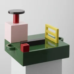 Mutina Paesaggi Scultura quadrata policroma di Nathalie Du Pasquier