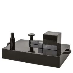Mutina Paesaggi Scultura rettangolare nera di Nathalie Du Pasquier