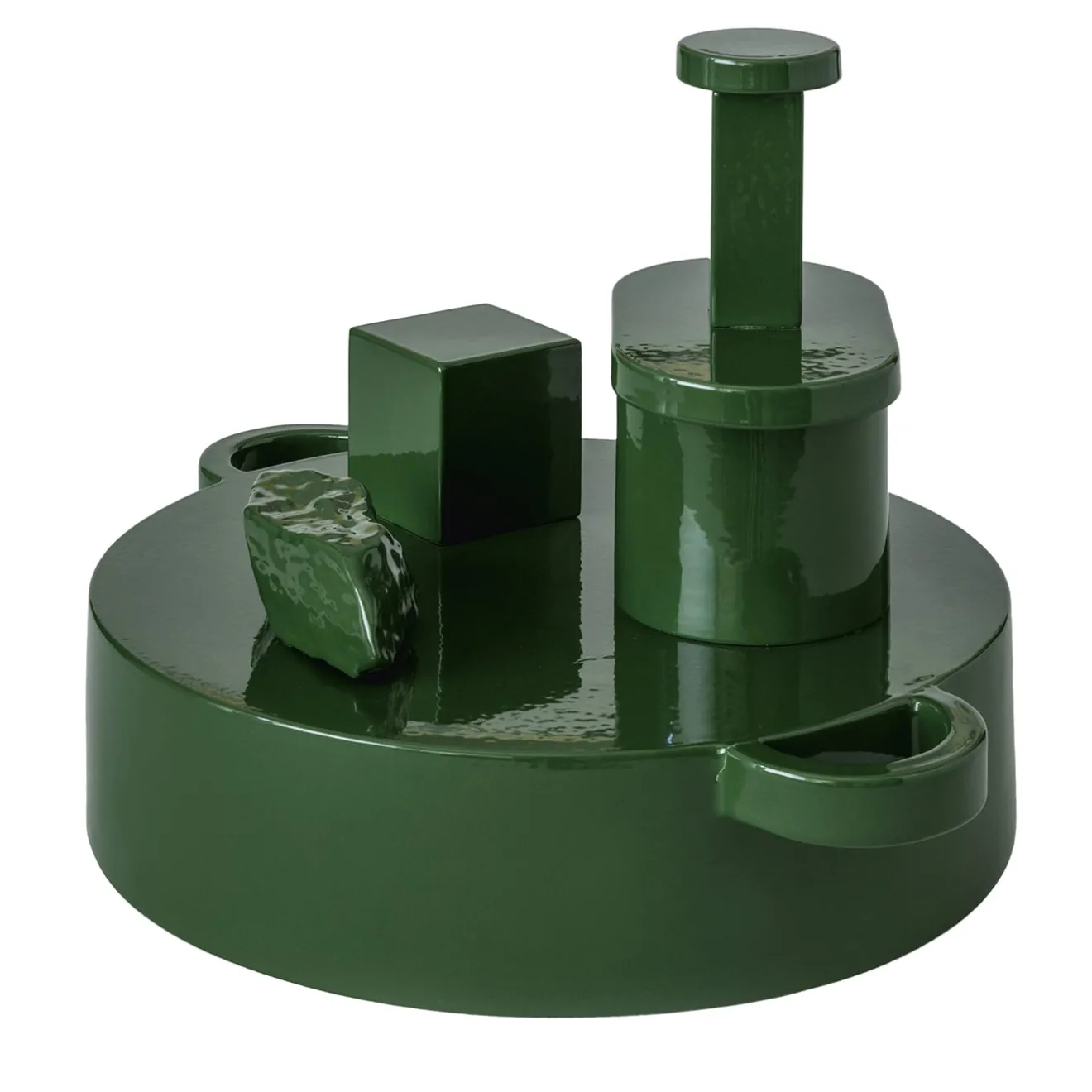 Mutina Paesaggi Scultura Rotonda verde di Nathalie Du Pasquier