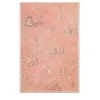 Porte Italia Pannello Bellini in Bambù Rosa con Motivo Chinoiserie