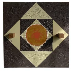 Meccani Design Pannello decorativo e appendiabiti a parete Concentrico di Mascia Meccani