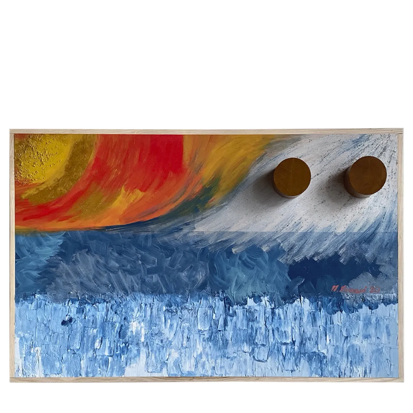 Meccani Design Pannello decorativo e appendiabiti da parete Orizzonti di Mascia Meccani