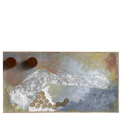 Meccani Design Pannello decorativo e appendiabiti a parete Tempesta di Mascia Meccani