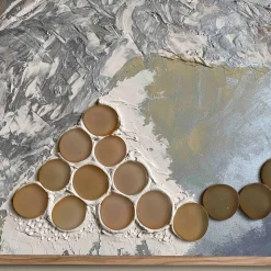 Meccani Design Pannello decorativo e appendiabiti a parete Tempesta di Mascia Meccani