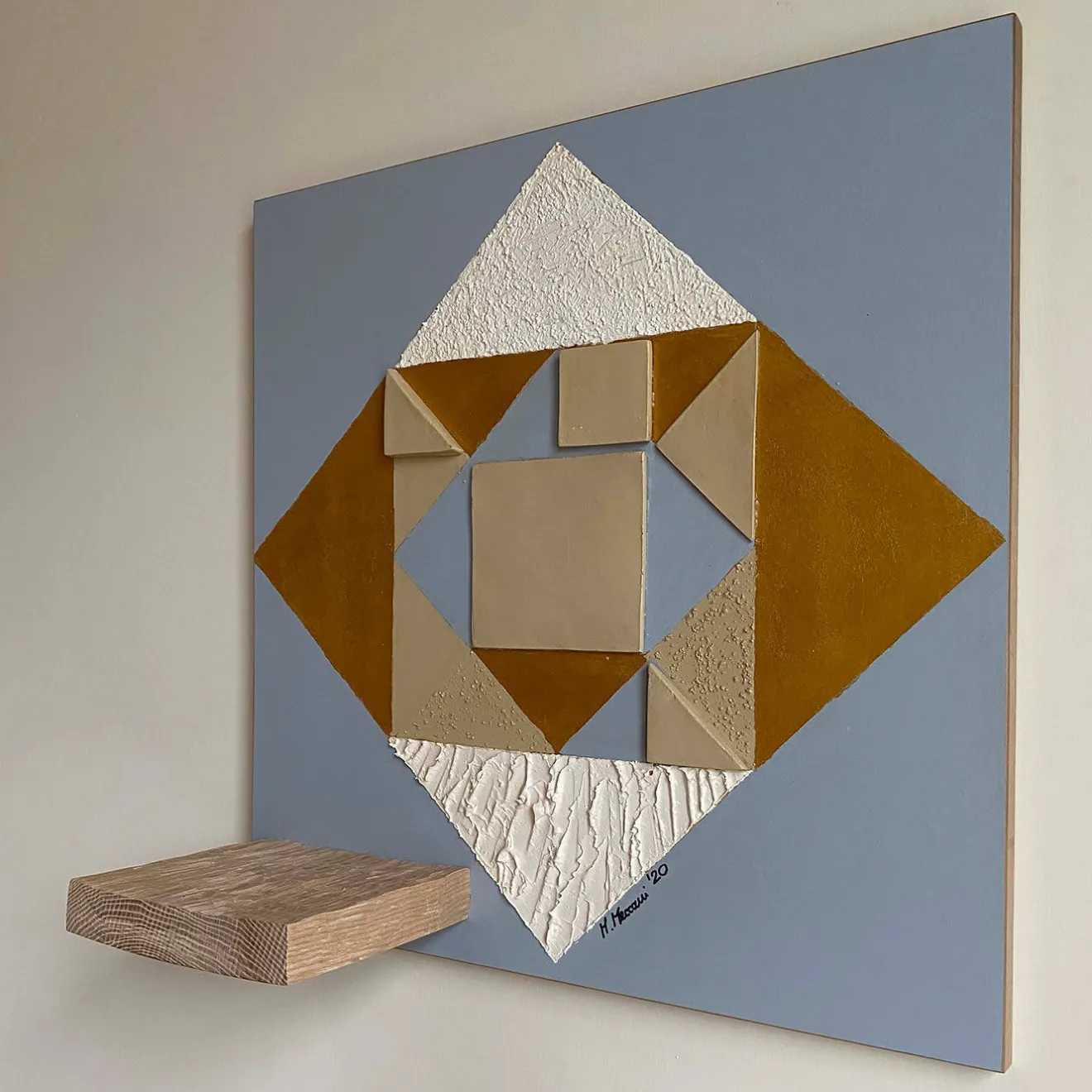 Meccani Design Pannello decorativo e mensola Ziggurat di Mascia Meccani