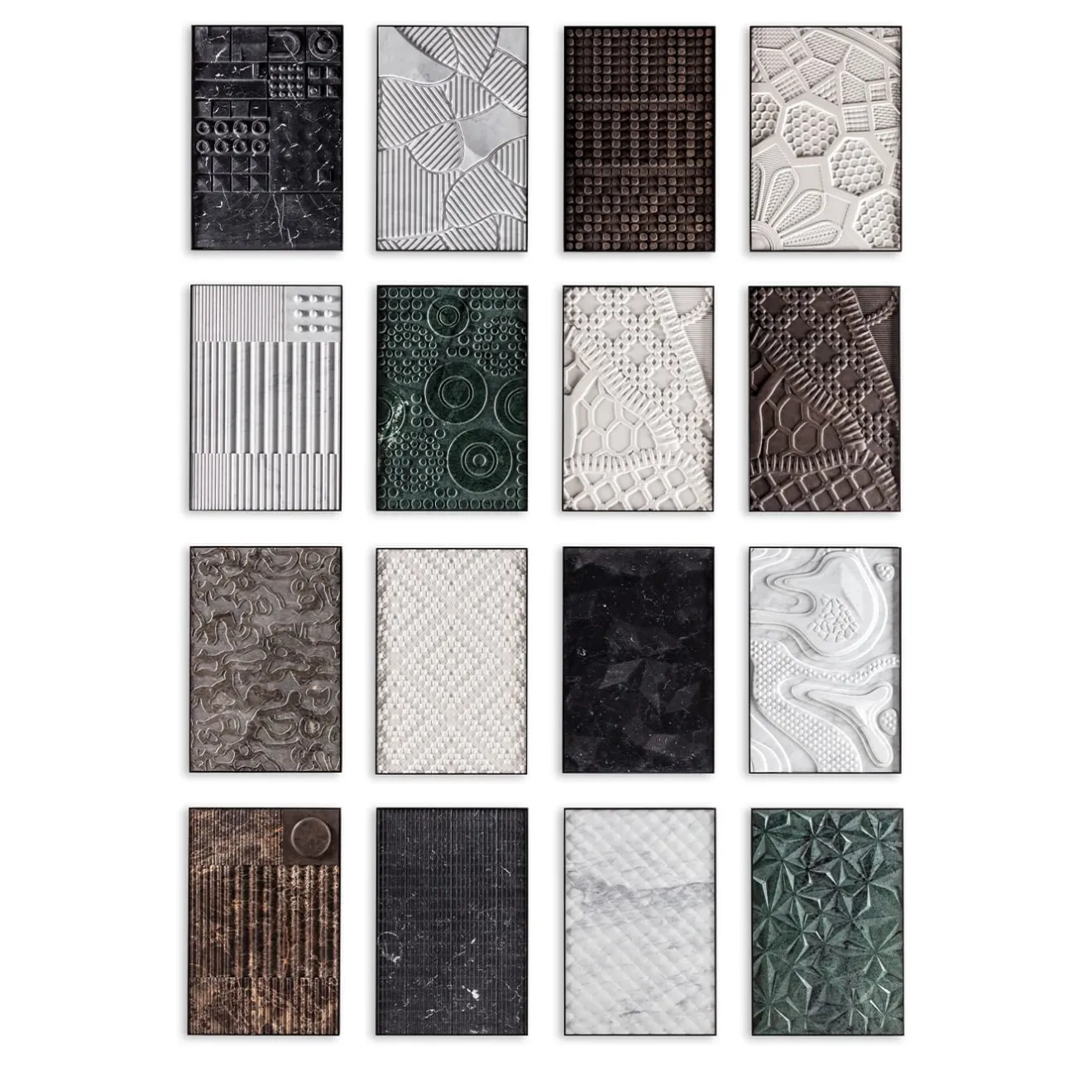 Lithea Pannello decorativo in marmo Marquinia nero Imbrex