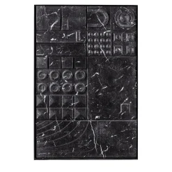 Lithea Pannello decorativo in marmo Marquinia nero Tracce