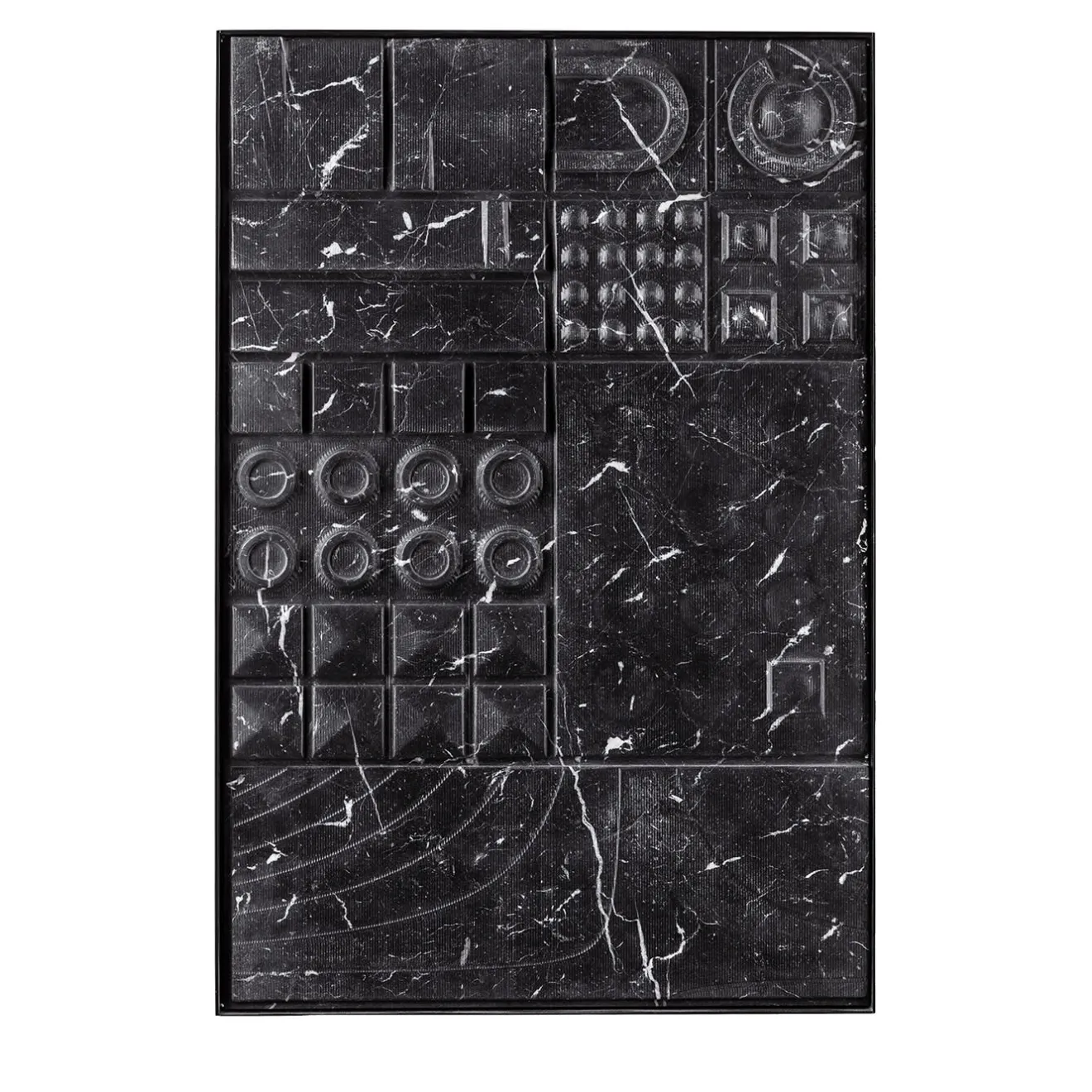 Lithea Pannello decorativo in marmo Marquinia nero Tracce