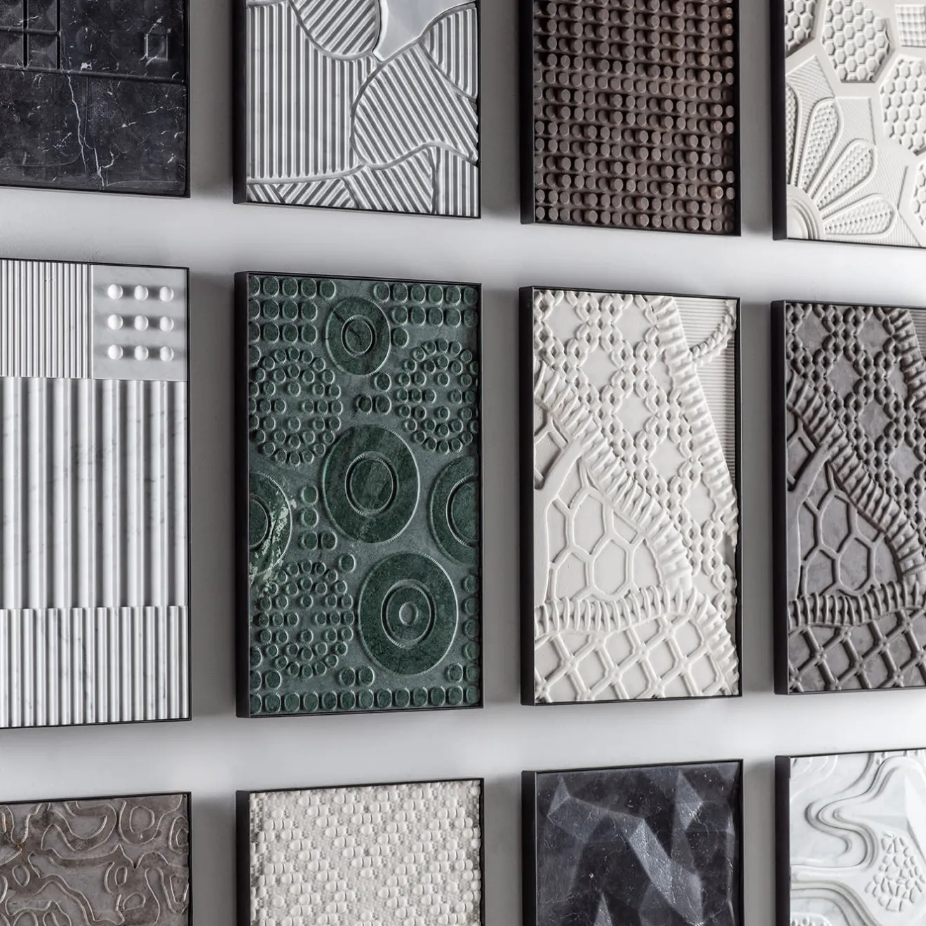 Lithea Pannello decorativo in marmo Alpi verde Round