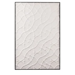 Lithea Pannello decorativo in pietra Fenice bianca Makramè A