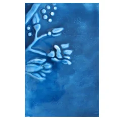 Atelier Frigerio Mirva Pannello decorativo in resina blu a rilievo LK0