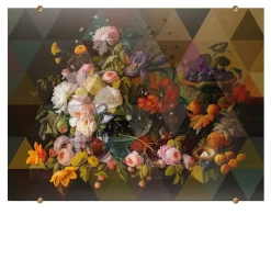 VGnewtrend Pannello decorativo in vetro Fancy Bouquet #3