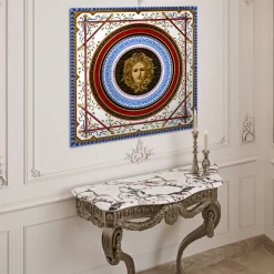 Officinarkitettura Pannello decorativo Medusa Neoclassico in oro