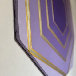 Elona Izrailova Pannello Decorativo Ottagonale Freedom Viola