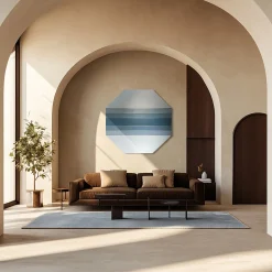 Elona Izrailova Pannello Decorativo Ottagonale Harmony Azzurro