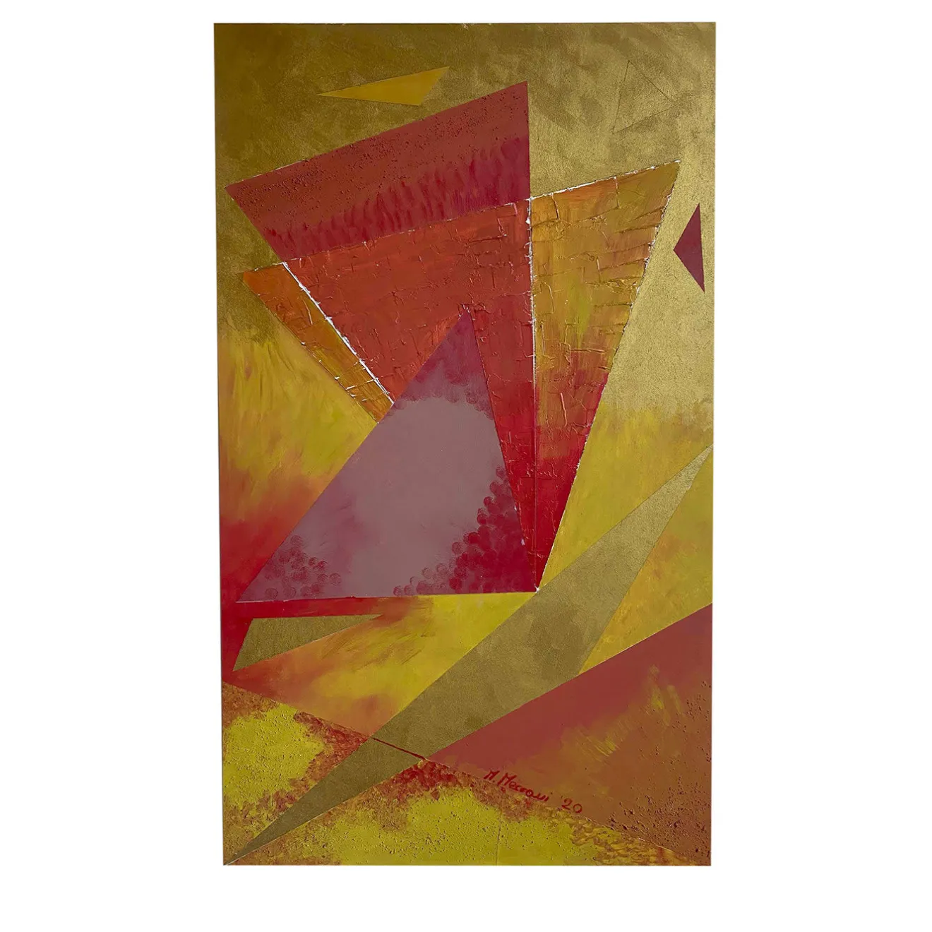 Meccani Design Pannello decorativo Triangolazioni Tre di Mascia Meccani