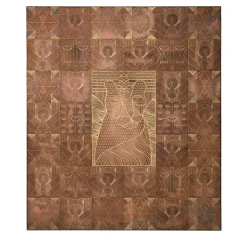 De Castelli Pannello decorativo Wild Geometries in ottone di Elena Salmistraro