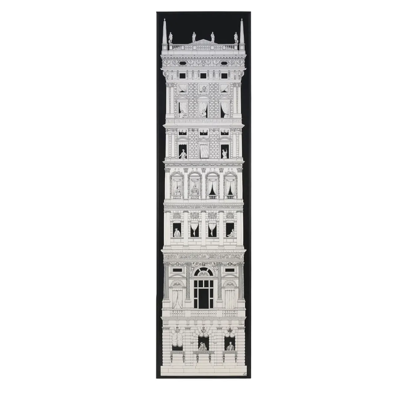 Fornasetti Pannello Grattacielo Rinascimentale