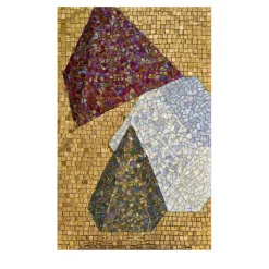 Patrizia Dalla Valle Pannello in mosaico policromo Solidi Platonici 2