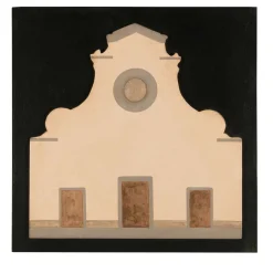 Stefano Gerini Pannello nero quadrato della chiesa di Santo Spirito