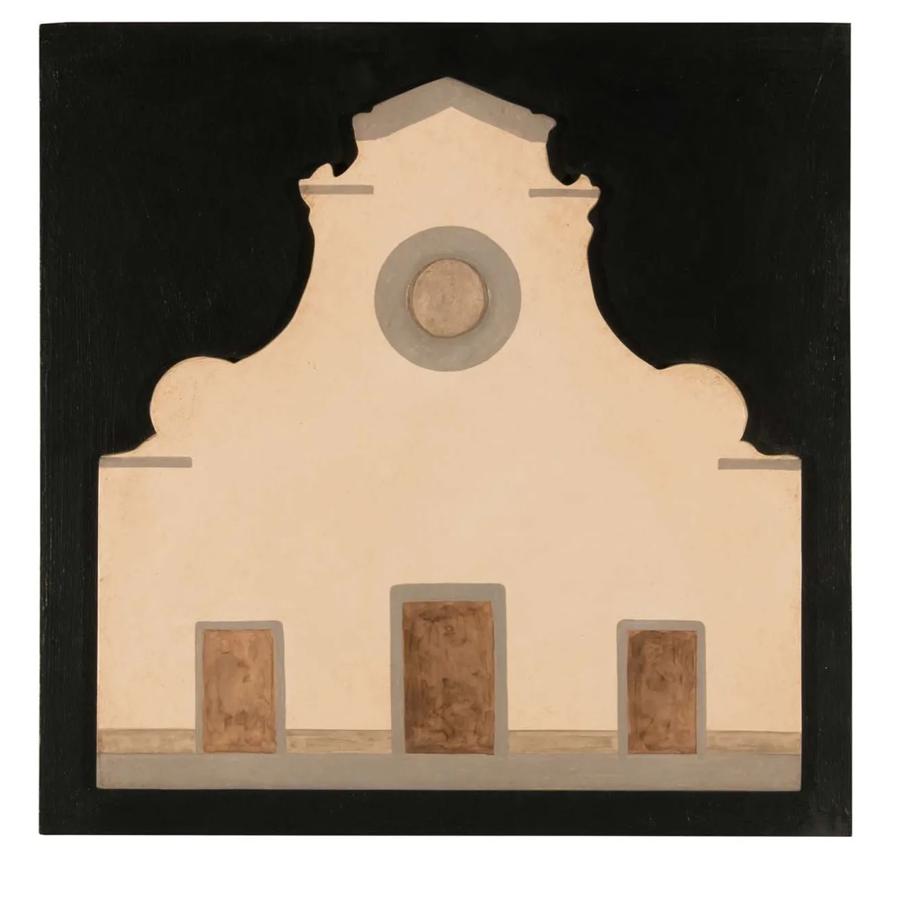 Stefano Gerini Pannello nero quadrato della chiesa di Santo Spirito