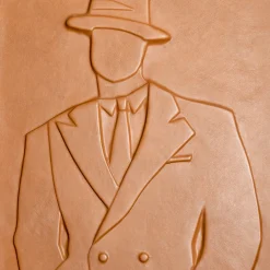 Artèpura Pannello The Gentlemen Decorativo in Pelle Marrone