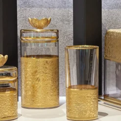 Griffe Montenapoleone by Vetrerie di Empoli Pattumiera in vetro con base ispirata a Michelangelo