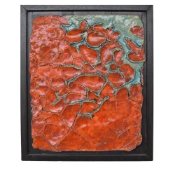 Todini Sculture Penetrazioni 1 Pannello in ceramica di ispirazione vulcanica
