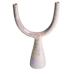 Ceramica Gatti 1928 Perla Rosa Candelabro in ceramica