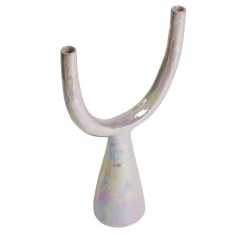 Ceramica Gatti 1928 Perla Rosa Candelabro in ceramica