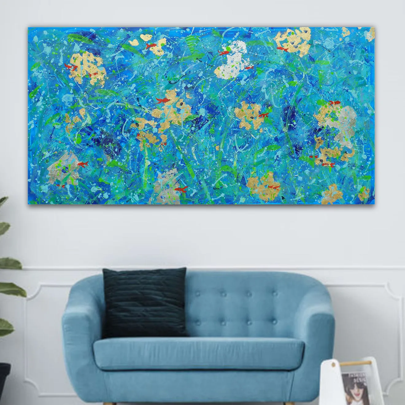 Elisabetta Milan Pesce rosso fortunato Pittura acrilica